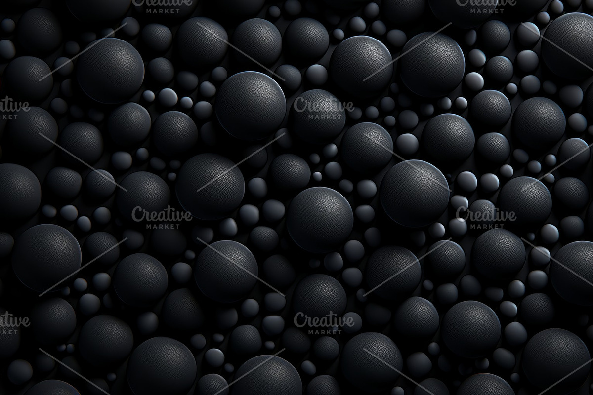 41 Black spheres illustrations, an Object Illustration by Handmadefont (Photo 9 of 41)