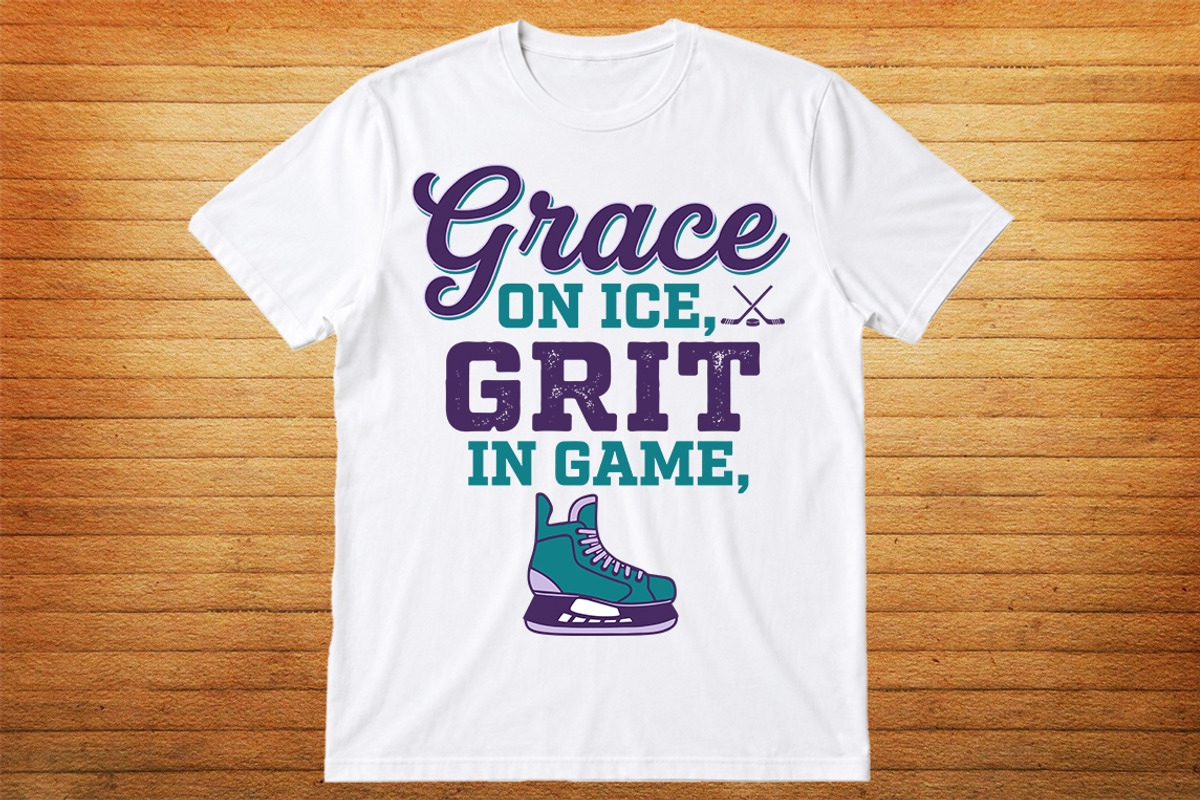Hockey T-Shirt Design. Ice Hockey, an Object Graphic by jahid234 (Photo 1 of 3)
