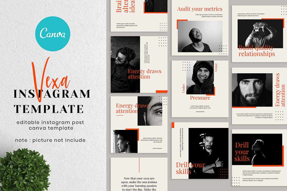 Canva Instagram Template Vexa, a Social Media Template by Lythcreative (Photo 1 of 6)