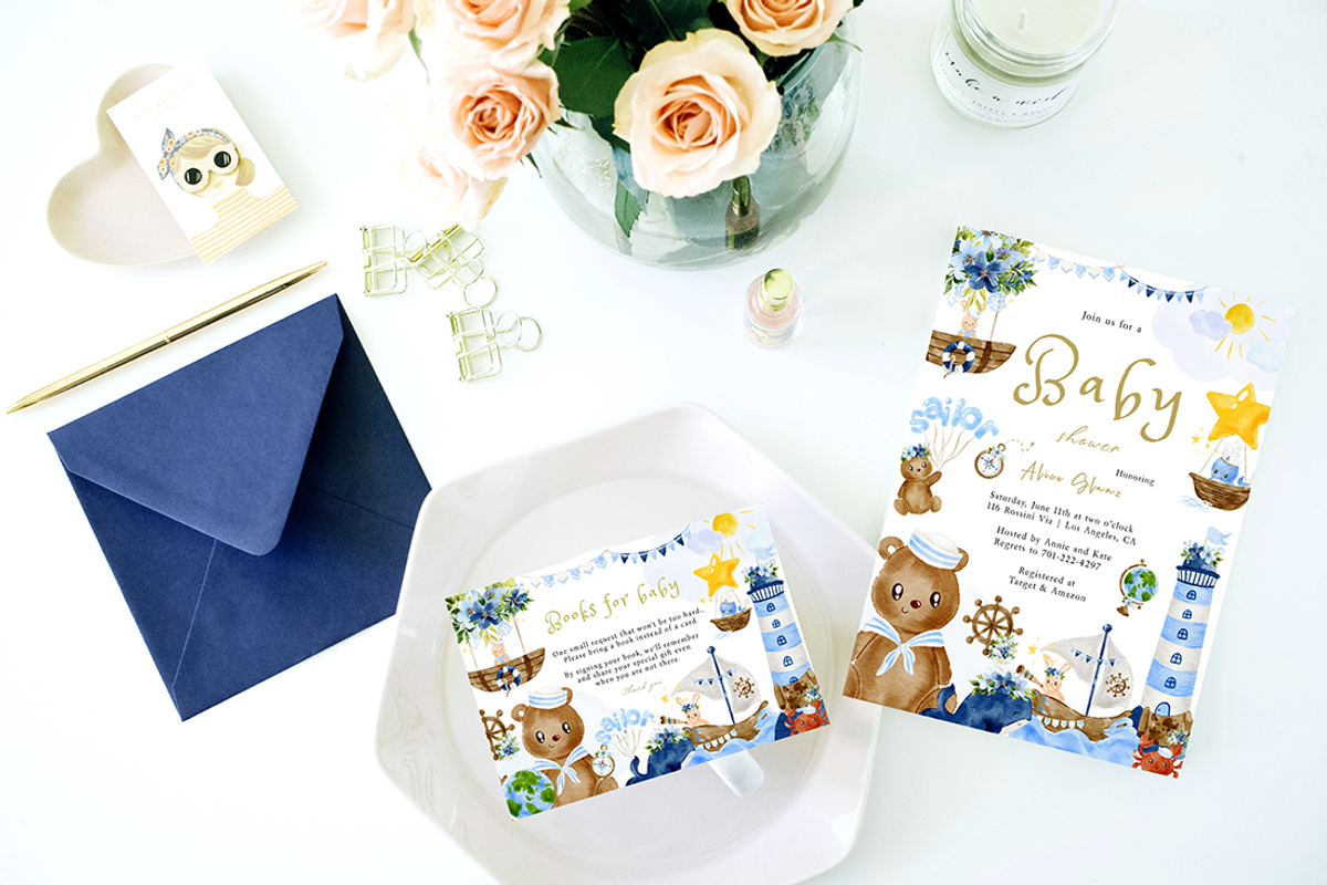Little sailor nursery clipart, an Animal Illustration by heyiamalice (Photo 9 of 12)