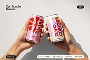 Soda Can Mockup Set, a Packaging Mockup by Mego-studio (Thumbnail 1 of 11)