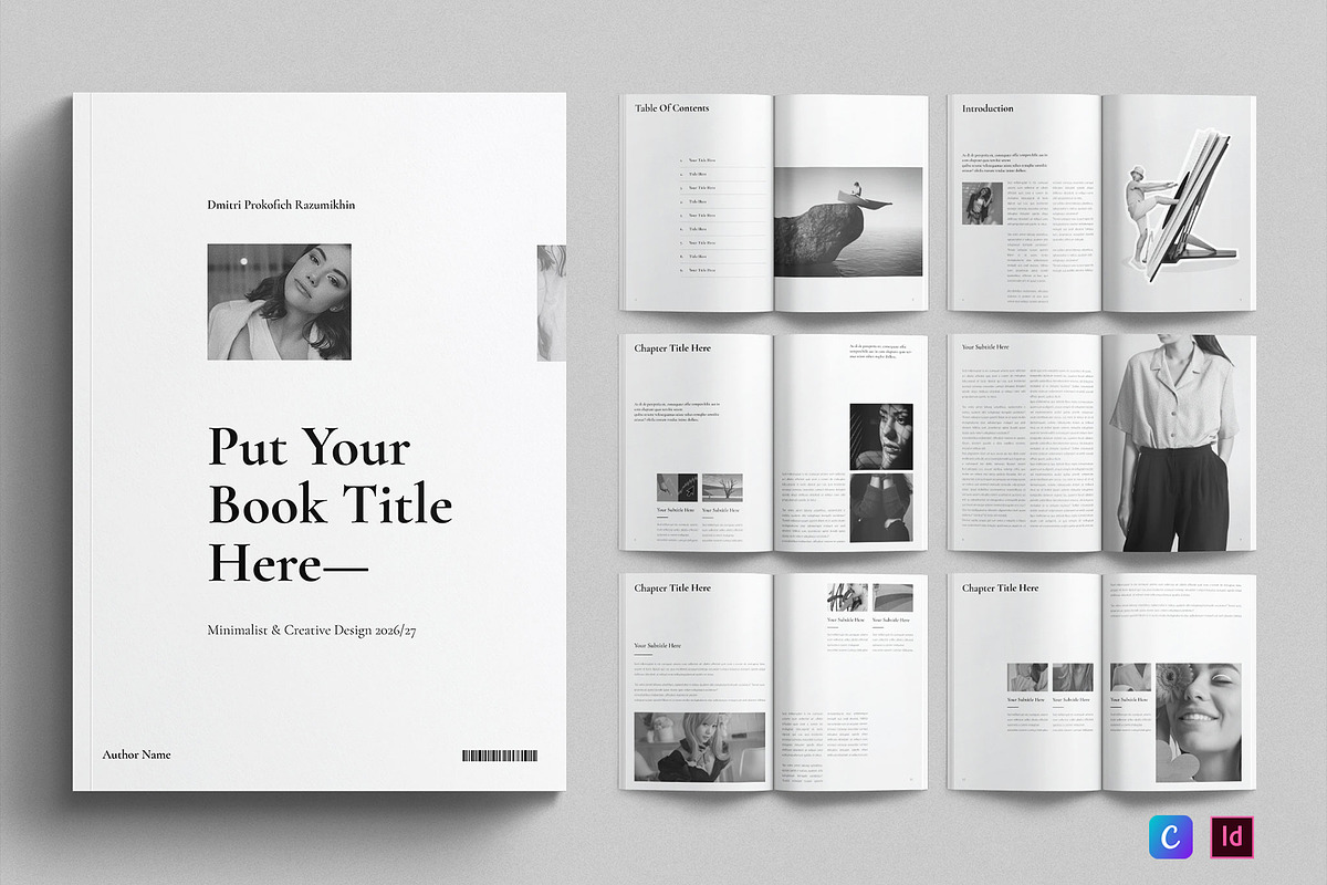 Book Title Layout Design Template, a Brochure Template by E-Type (Photo 1 of 7)