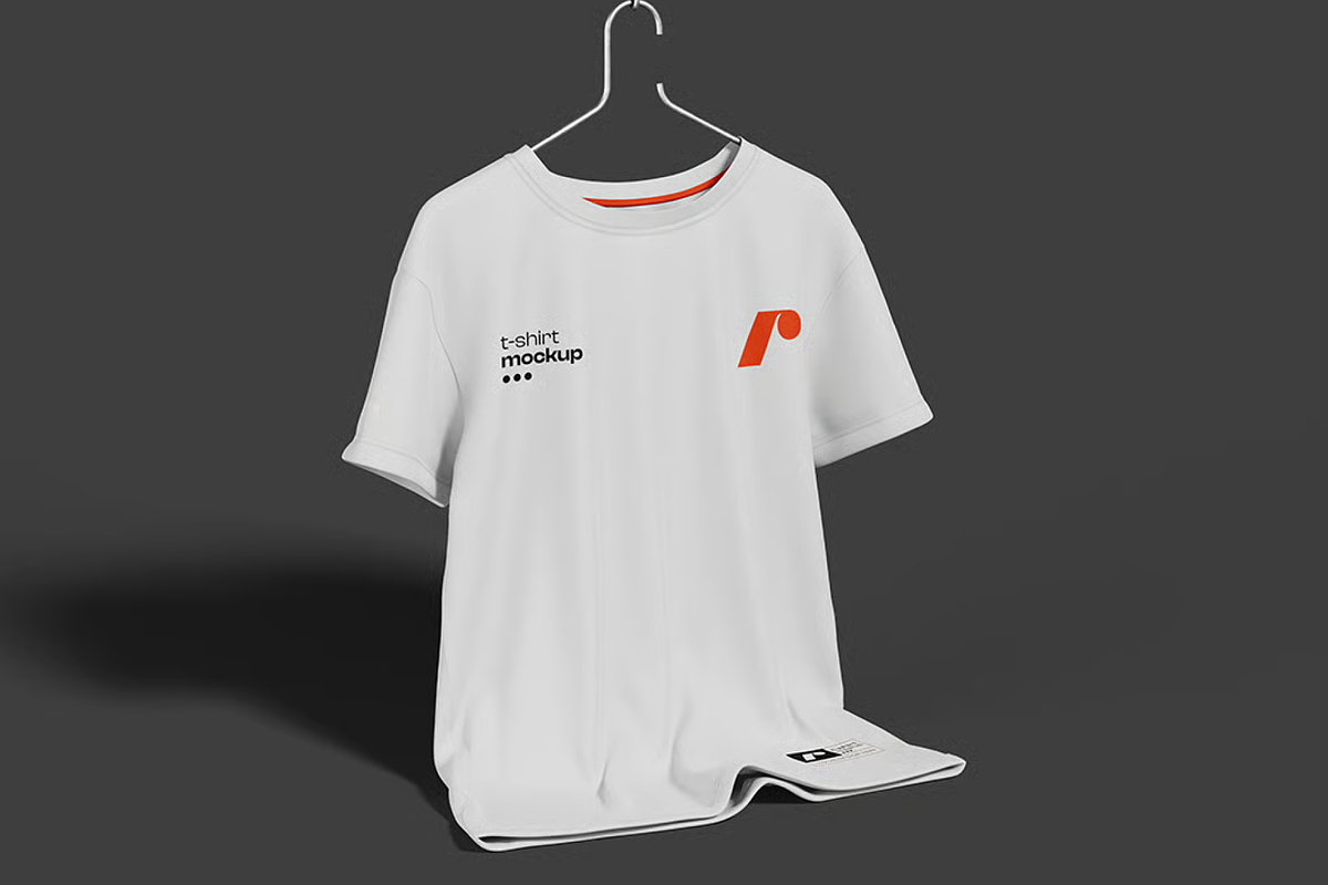 Basic T-Shirt Mockup, a Shirt Mockup by graphicsauce (Photo 2 of 4)
