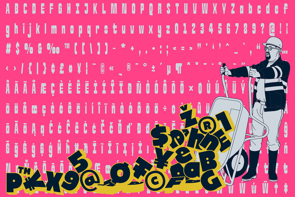 Heilo - Playful Vintage Extrude, a Sans Serif Font by Fateh.Lab (Photo 15 of 17)