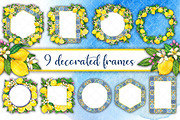Watercolor mediterranean lemon set, a Decorative Illustration by angychan (Thumbnail 4 of 5)