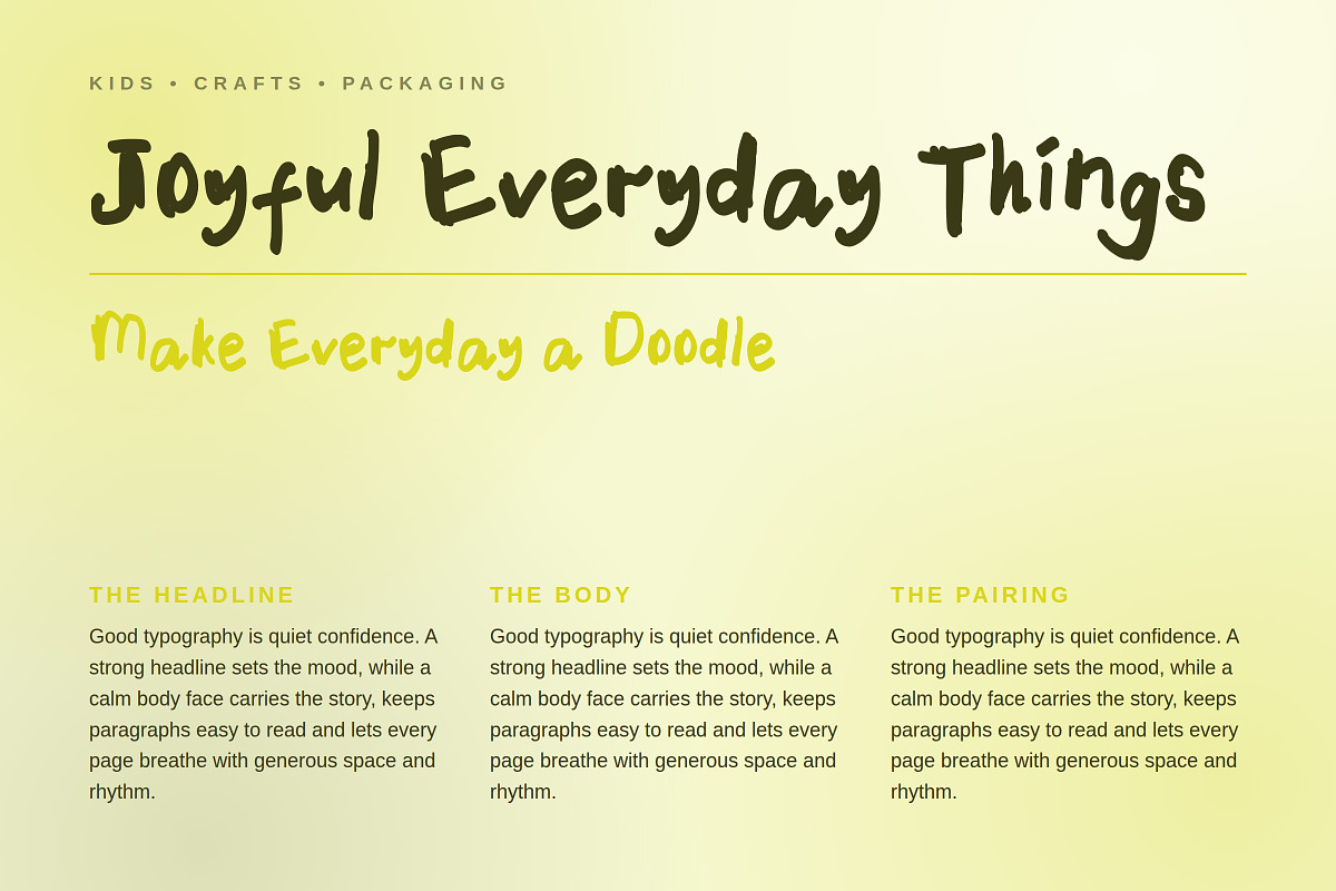 Bloopie Inky – Playful Hand-Painted, a Sans Serif Font by Gookkis Studio (Photo 6 of 16)