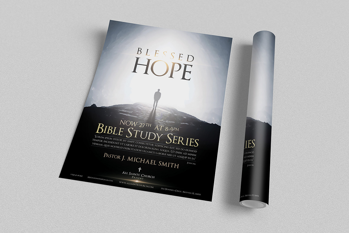 Blessed Hope Church Flyer, a Flyer Template by CREATIVE DUDE (Photo 3 of 4)