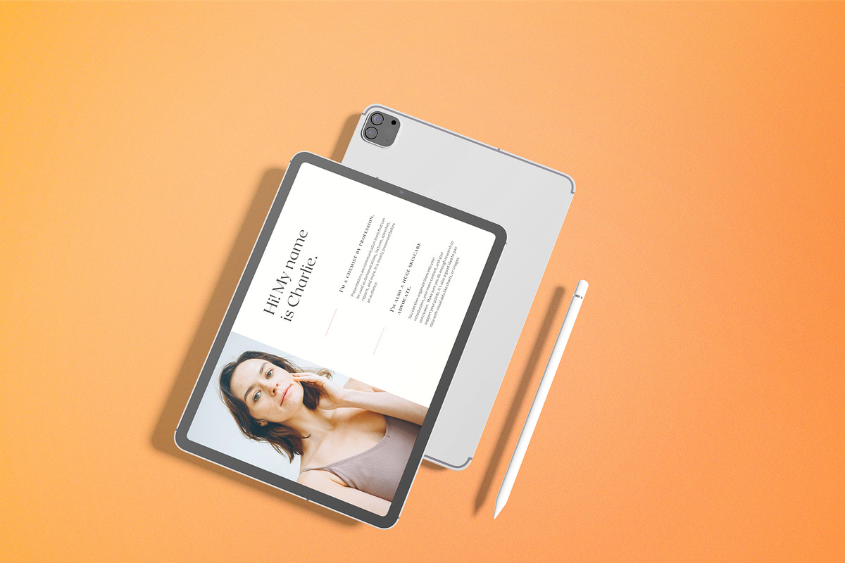 Tablet / iPad Pro Mockups, an iPad Mockup by 2M GRAPHICS DESIGN (Photo 9 of 12)