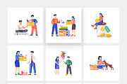 Charity and Donation Art Set, a Person Illustration by Vectors Market (Thumbnail 6 of 7)