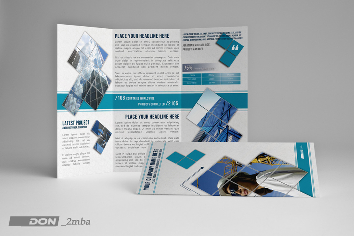 Engineering Trifold Template, a Brochure Template by don_2mba (Photo 2 of 5)