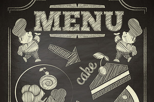 Dessert Menu, a Food Illustration by ELFIVETROV DESIGN