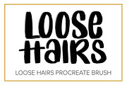Loose Brush Hairs Procreate Brush, a Brushes & More by sarahtypes (Thumbnail 2 of 2)