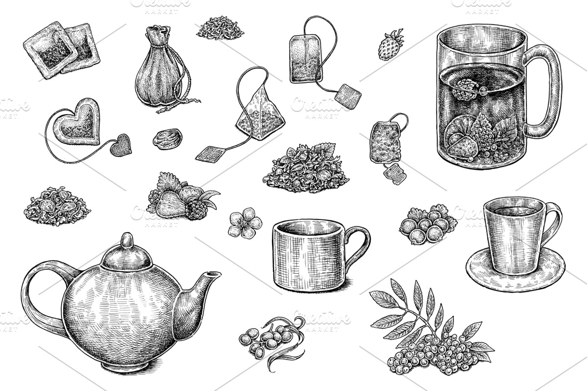 Tea Collection, a Healthcare Illustration by Eugenia Hauss Design (Photo 2 of 3)