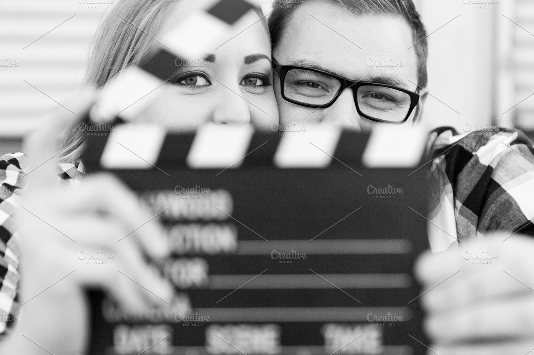 Engagement Couple with Movie Theme