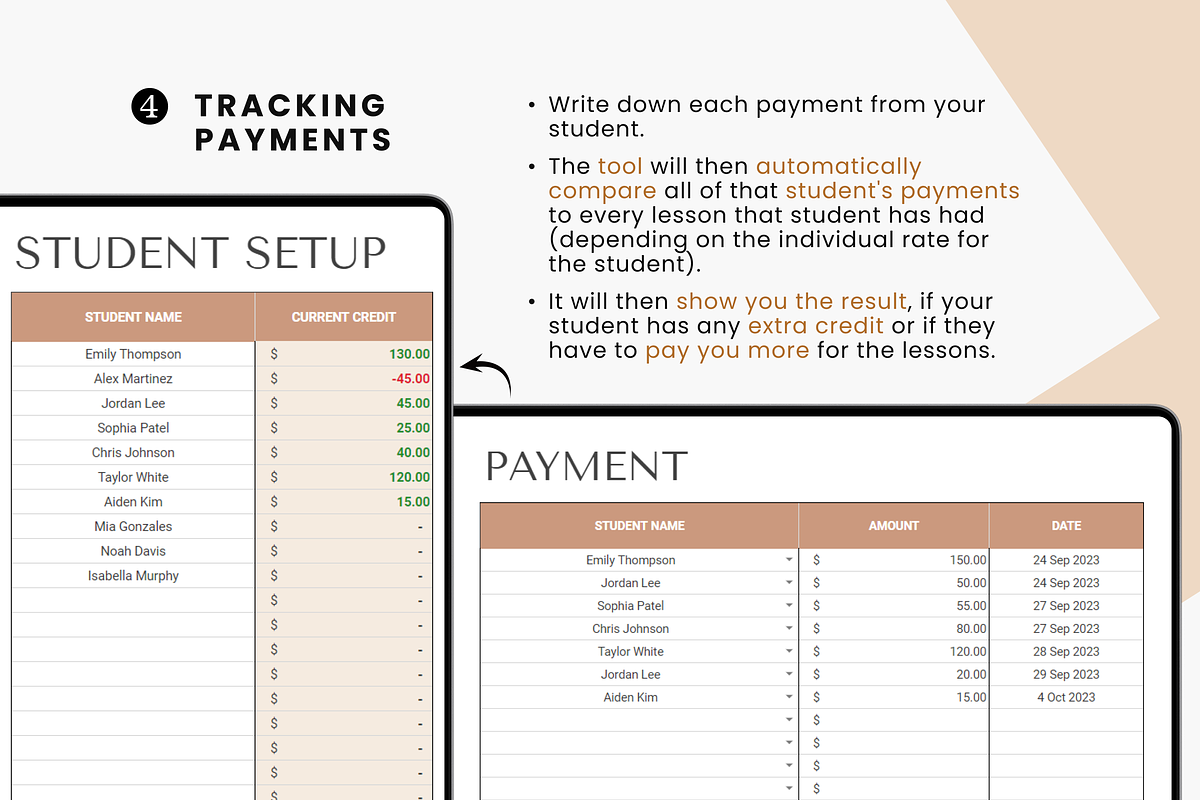 Tutoring Organizer & Lesson Planner, a Templates & Theme by MondaySpark (Photo 5 of 7)