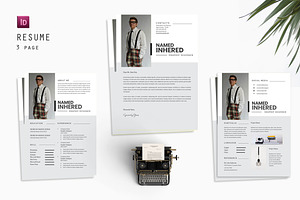 Contacts Graphic Resume Designer