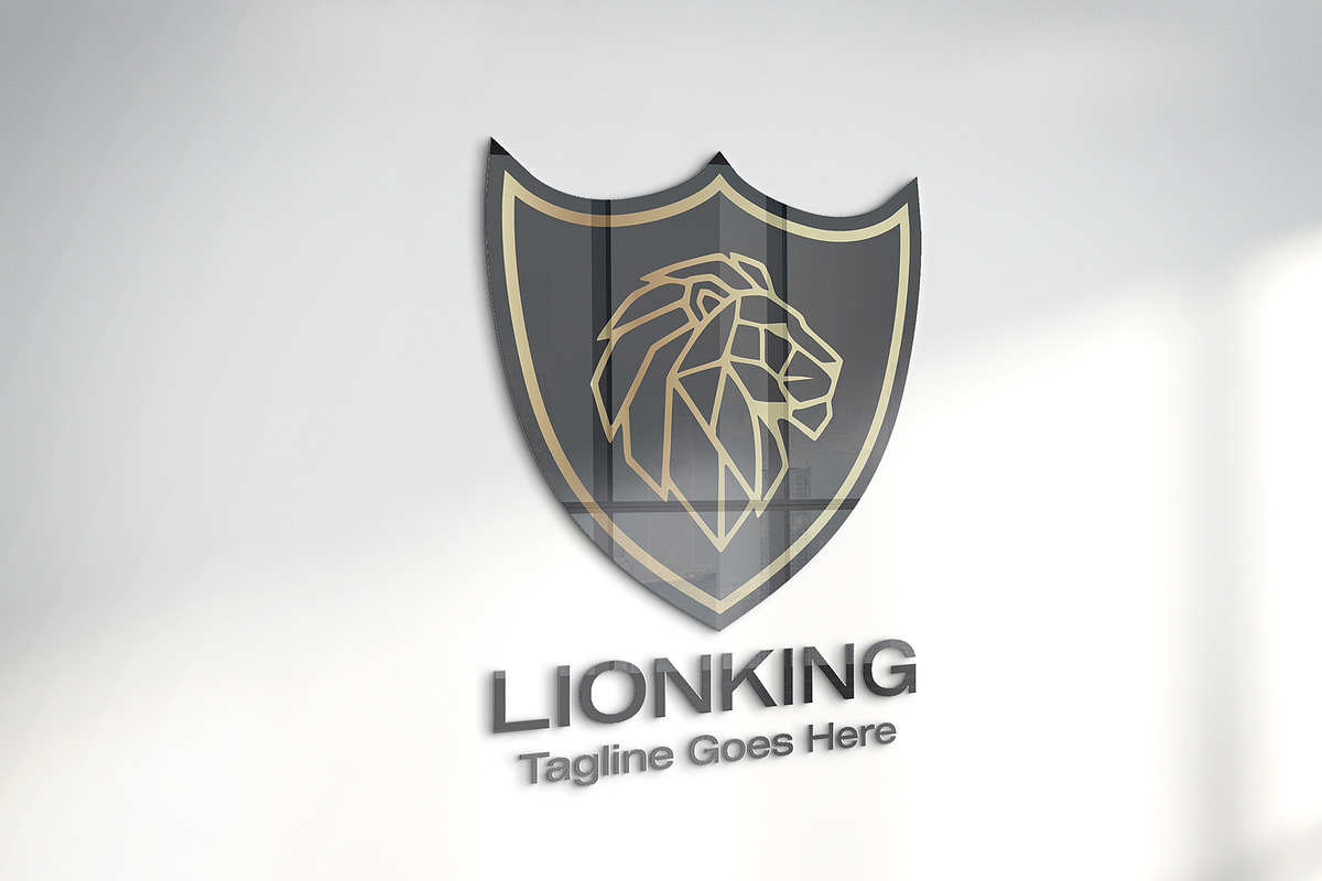 Geometric Lion Head Logo Design, a Branding & Logo Template by YUDesignStore (Photo 4 of 7)