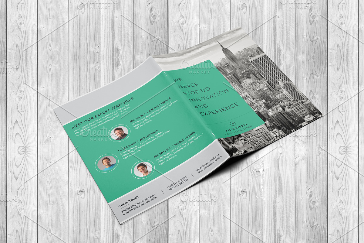 Corporate Bi-Fold Brochure Template, a Brochure Template by Alice_s (Photo 7 of 10)