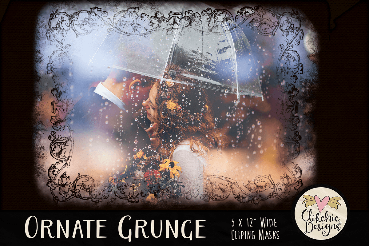 Ornate Grunge Clipping Masks preview 6