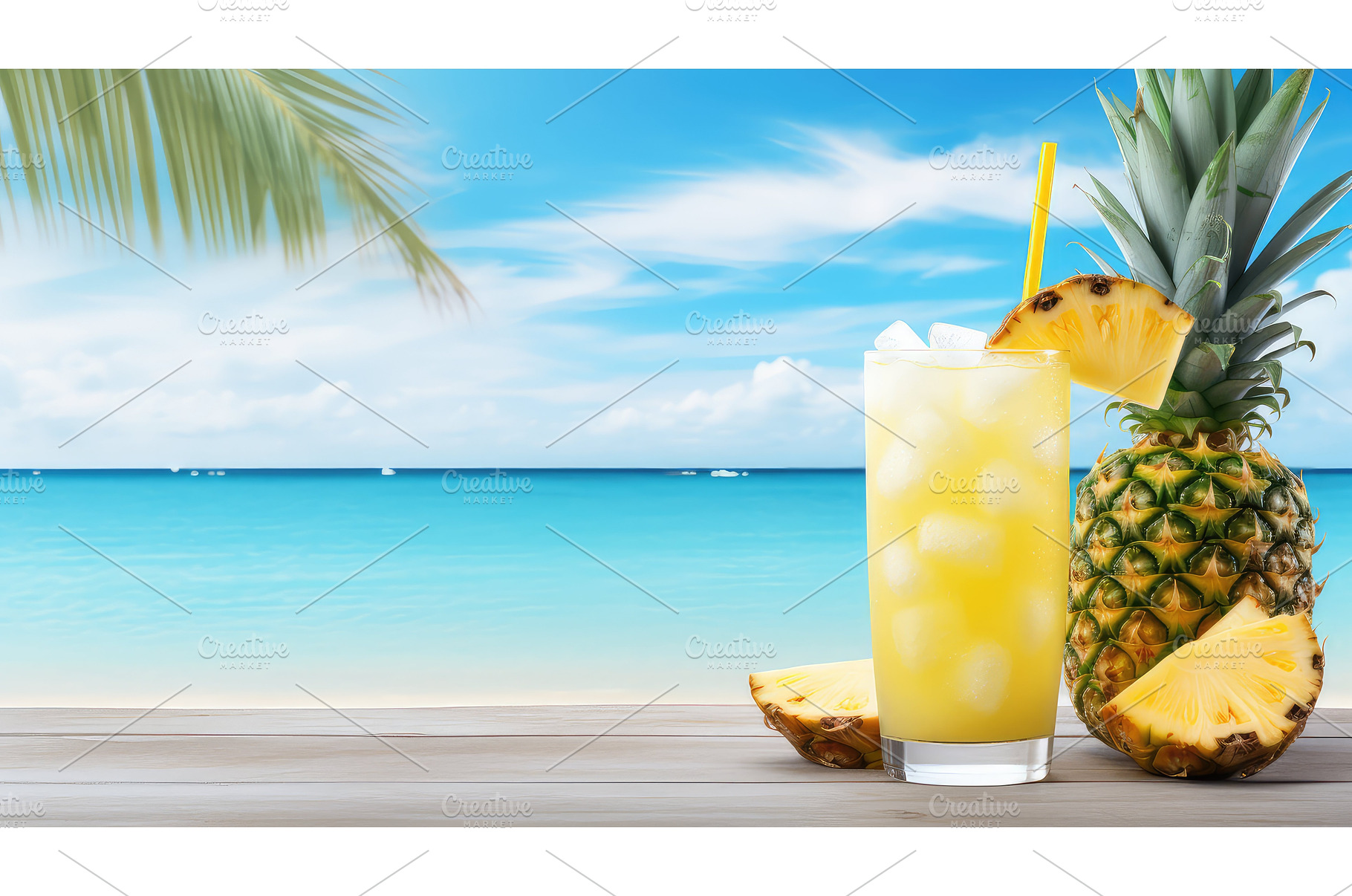 cocktail tropical juice drink, a Food & Drink Photo by pikepicture
