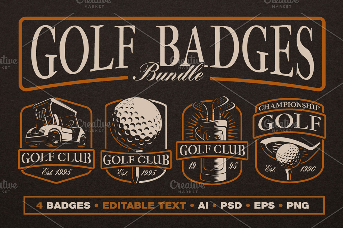 Golf Logo Templates, a Branding & Logo Template by Harry Kasyanov (Photo 1 of 7)