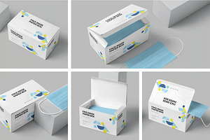 Face Mask Box Mockups, a Mask Mockup by megostudi0