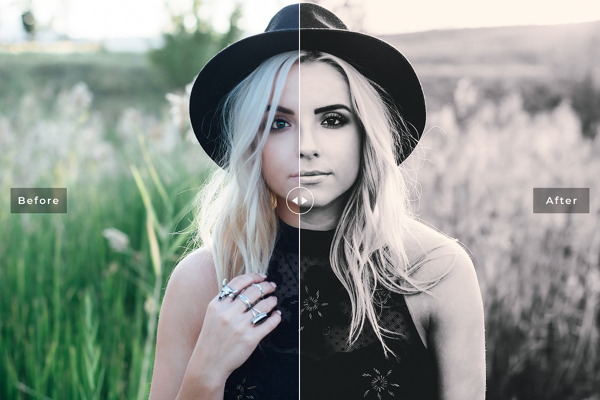 Monochrome Lightroom Presets Pack preview 4
