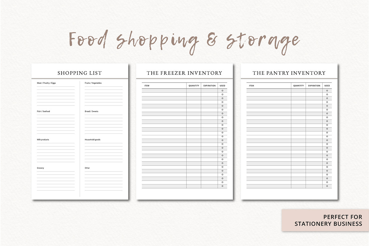Meal Planner, a Stationery Template by Anatartan Design (Photo 3 of 4)