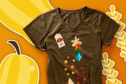 Thanksgiving Waddle Gobble, a Seasonal Illustration by Cozy Cat Design (Thumbnail 4 of 6)