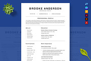 Professional Job Resume, a Resume Template by Nur Designer (Thumbnail 3 of 4)