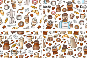 Coffee Break Vector Design Kit