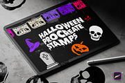 Halloween Procreate Stamp Brushes, a Brush Add-On by Layerform Design Co. (Thumbnail 1 of 5)
