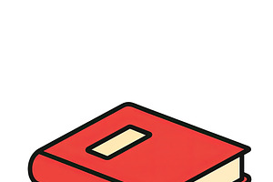 Stack of colorful books with transpa, an Illustration by Dvoevnore photos