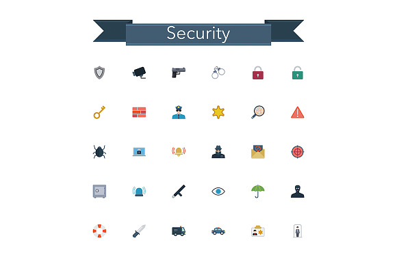 Security Flat Icons