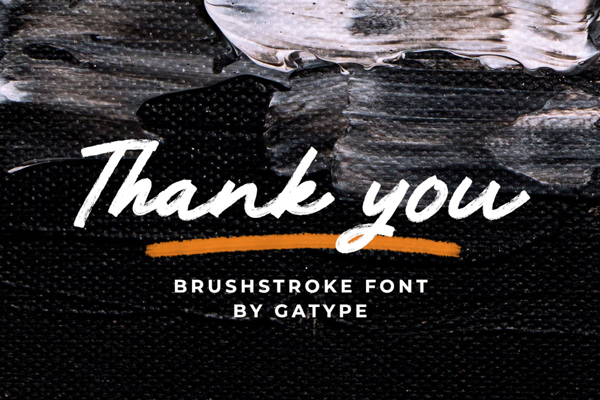Brushstroke, a Handwritten Font by Gatype (Photo 7 of 7)