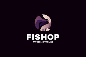 Fishop Gradient Colorful Logo, a Branding & Logo Template by Artnivora.Std