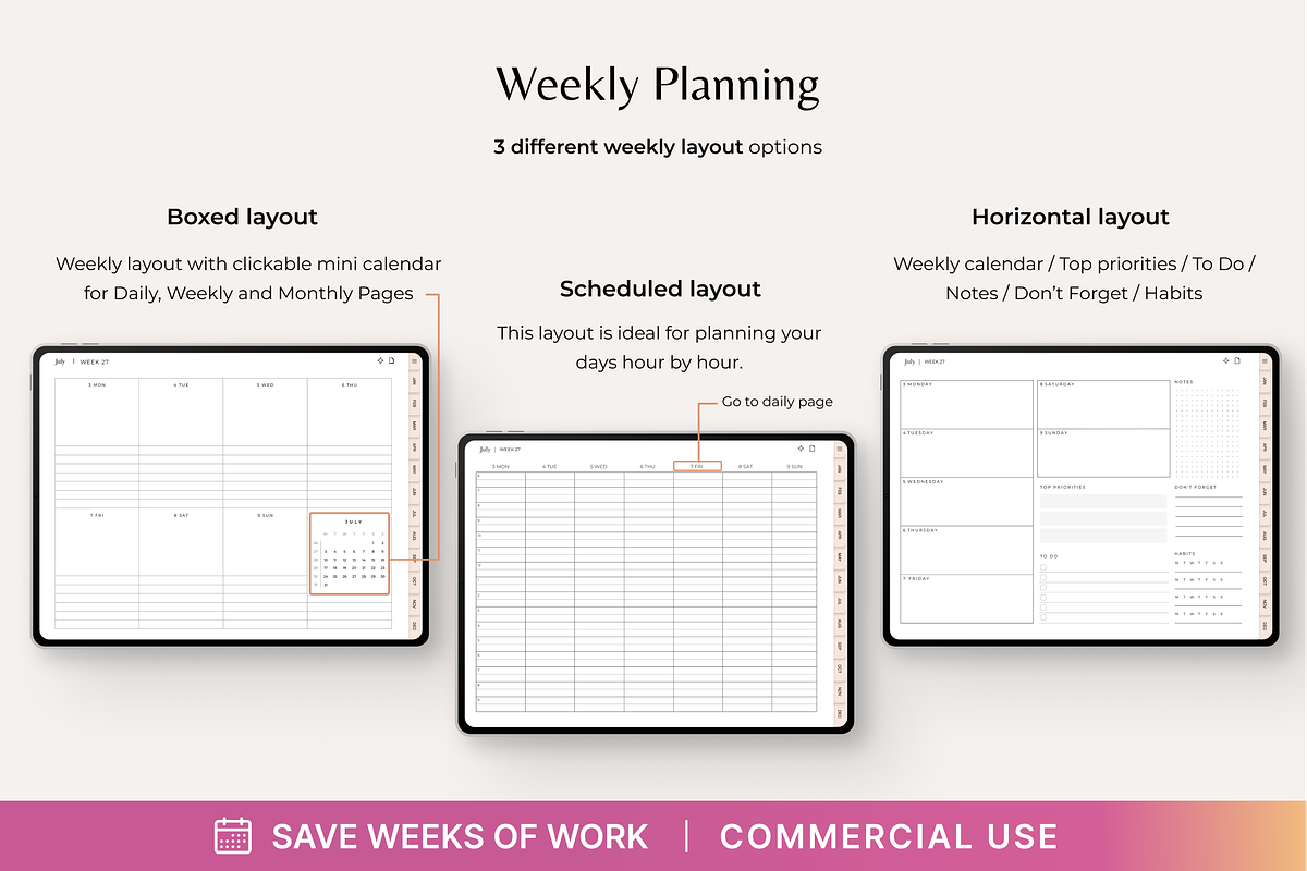 PLR Digital Planner 2025, Keynote, a Design Template by Makii Templates (Photo 8 of 10)