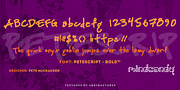 Petescript™, a Handwritten Font by MINDCANDY (Thumbnail 2 of 2)