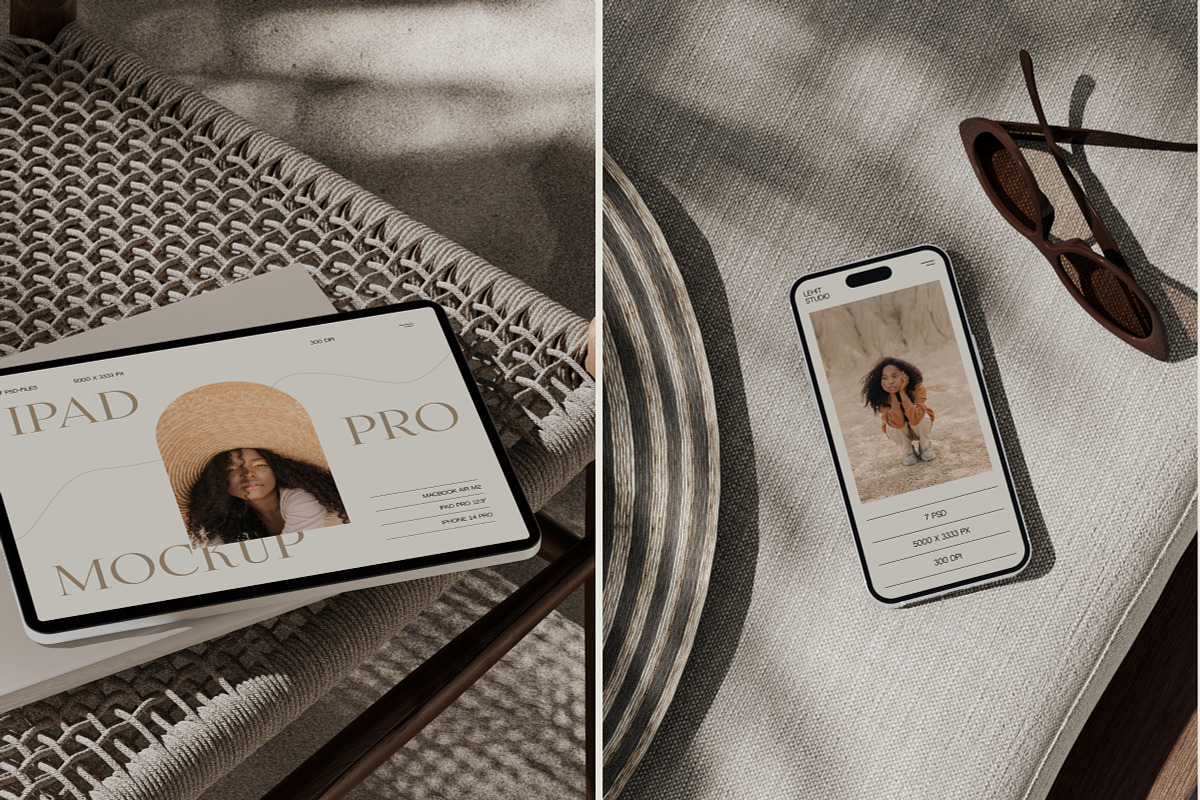 Beach Sand Edition | Device Mockups, a Device Mockup by lehit.studio (Photo 3 of 9)