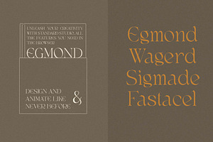 Egmond - Old Display Serif