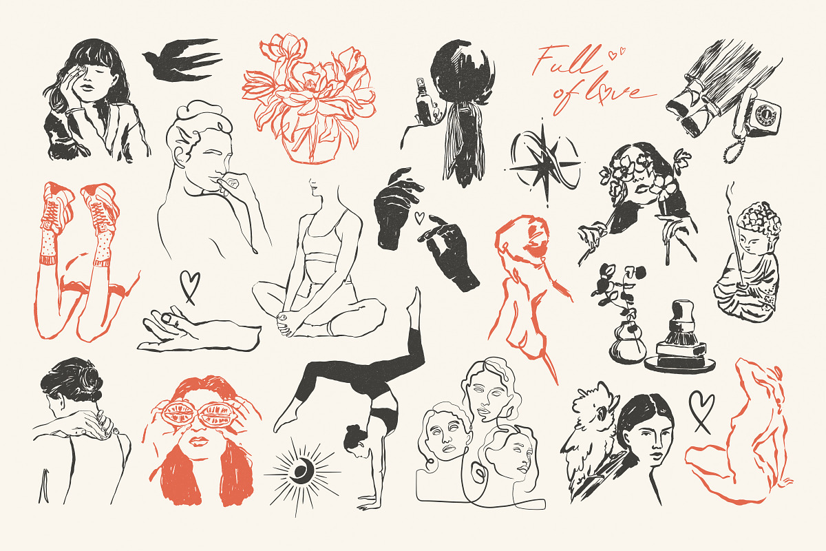 Self love Illustrations, an Object Graphic by iStar Design (Photo 9 of 12)