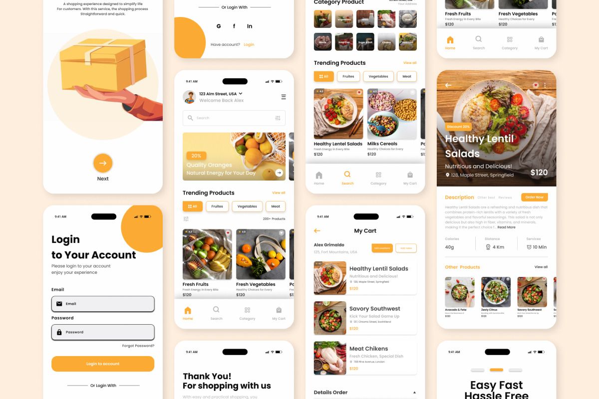 Sunny Marts - Grocery Mobile App, an App Template by twinstd (Photo 4 of 5)