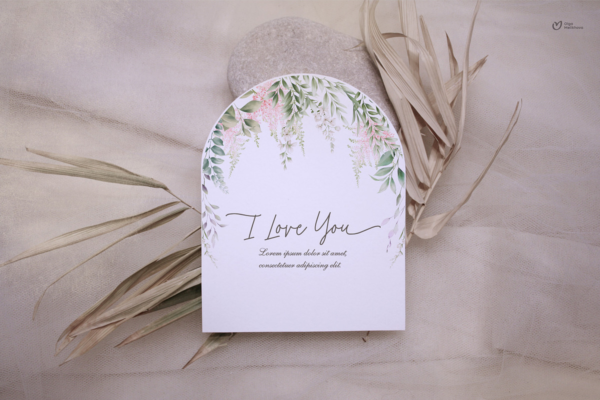Flowers & Greenery, floral cliparts, a Texture Illustration by ollalya (Photo 11 of 16)