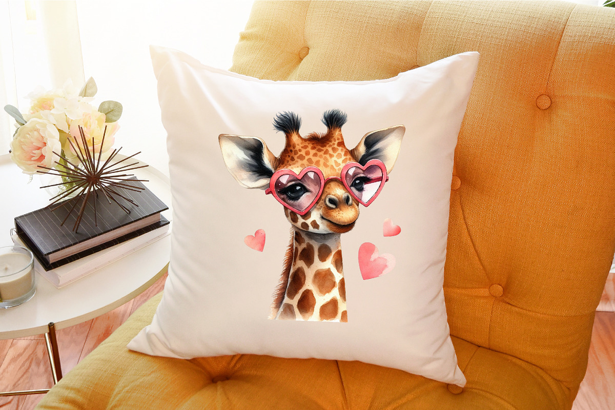 Watercolor Safari Baby Animals Clipa, an Illustration by Sublimation Artist (Photo 6 of 6)