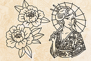 Procreate Tattoo Flash Power Pack!, an Illustration by Aloha Bhava (Thumbnail 3 of 7)
