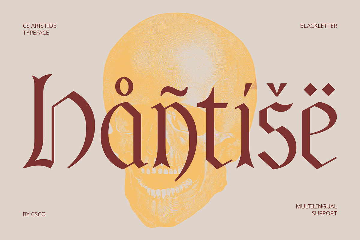 CS Aristide – Blackletter Font, a Blackletter Font by Craft Supply Co. (Photo 7 of 8)
