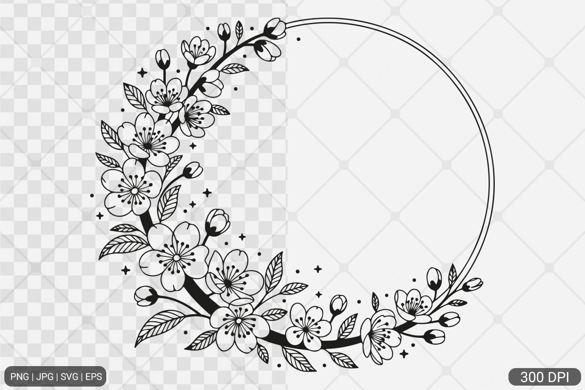 Cherry Blossom SVG PNG Bundle, an Illustration by Actual Pixel (Photo 13 of 33)