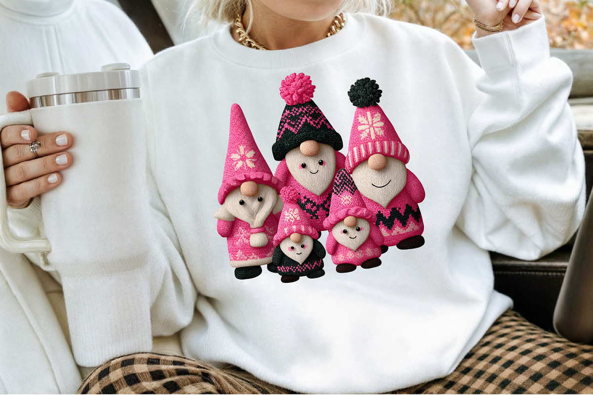 Winter Christmas Gnome Clipart, an Illustration by Sublimation Artist (Photo 4 of 6)