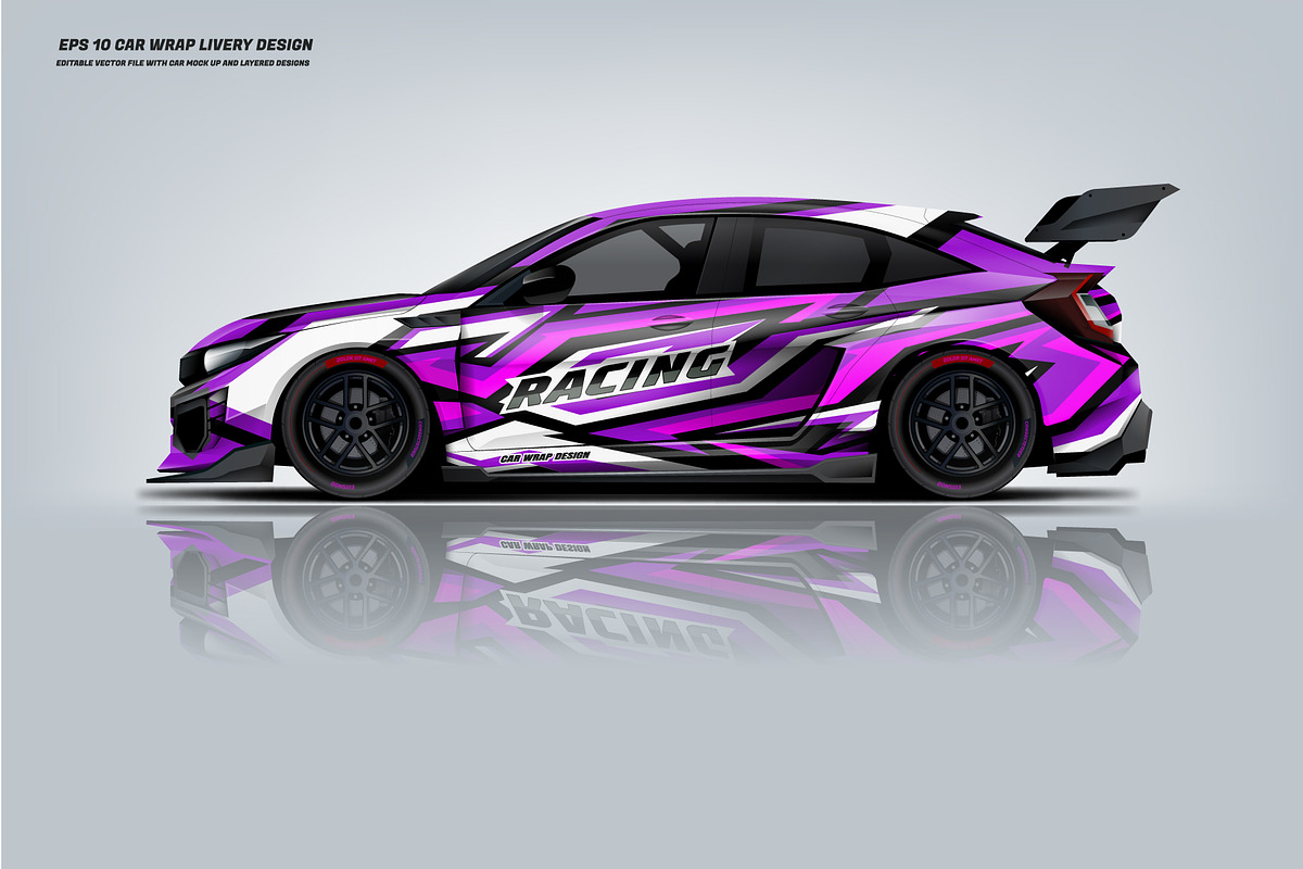 RACING CAR WRAP DESIGN, a Graphic by Liveryworks (Photo 5 of 5)
