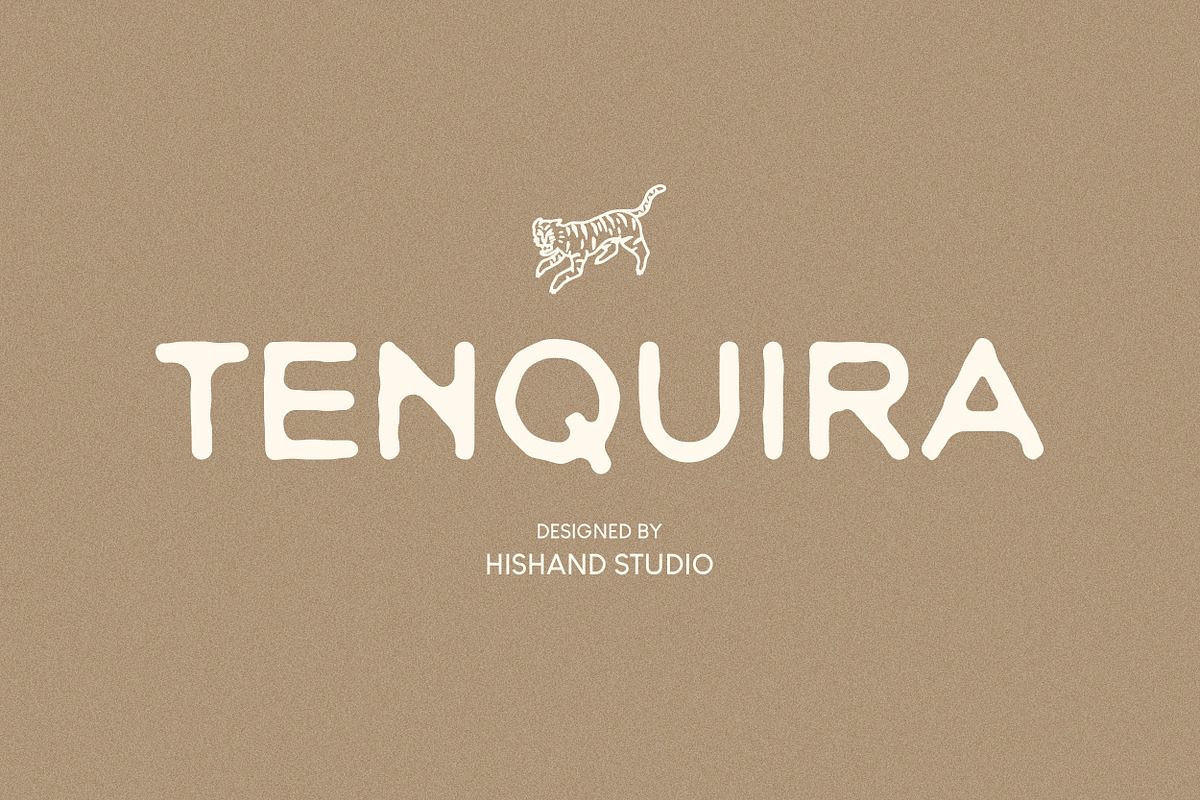 Tenquira Hand-Drawn Sans Serif, a Sans Serif Font by Hishand Studio (Photo 1 of 10)